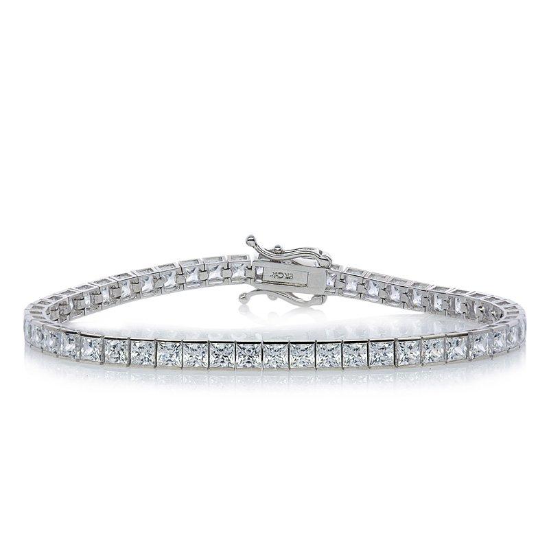 9K White Gold Tennis Bracelet