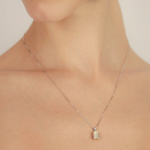 Fulton Necklace 9K White Gold