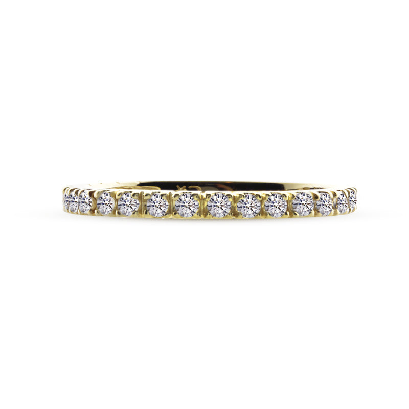 Fallon Half Eternity Ring 9K Yellow Gold