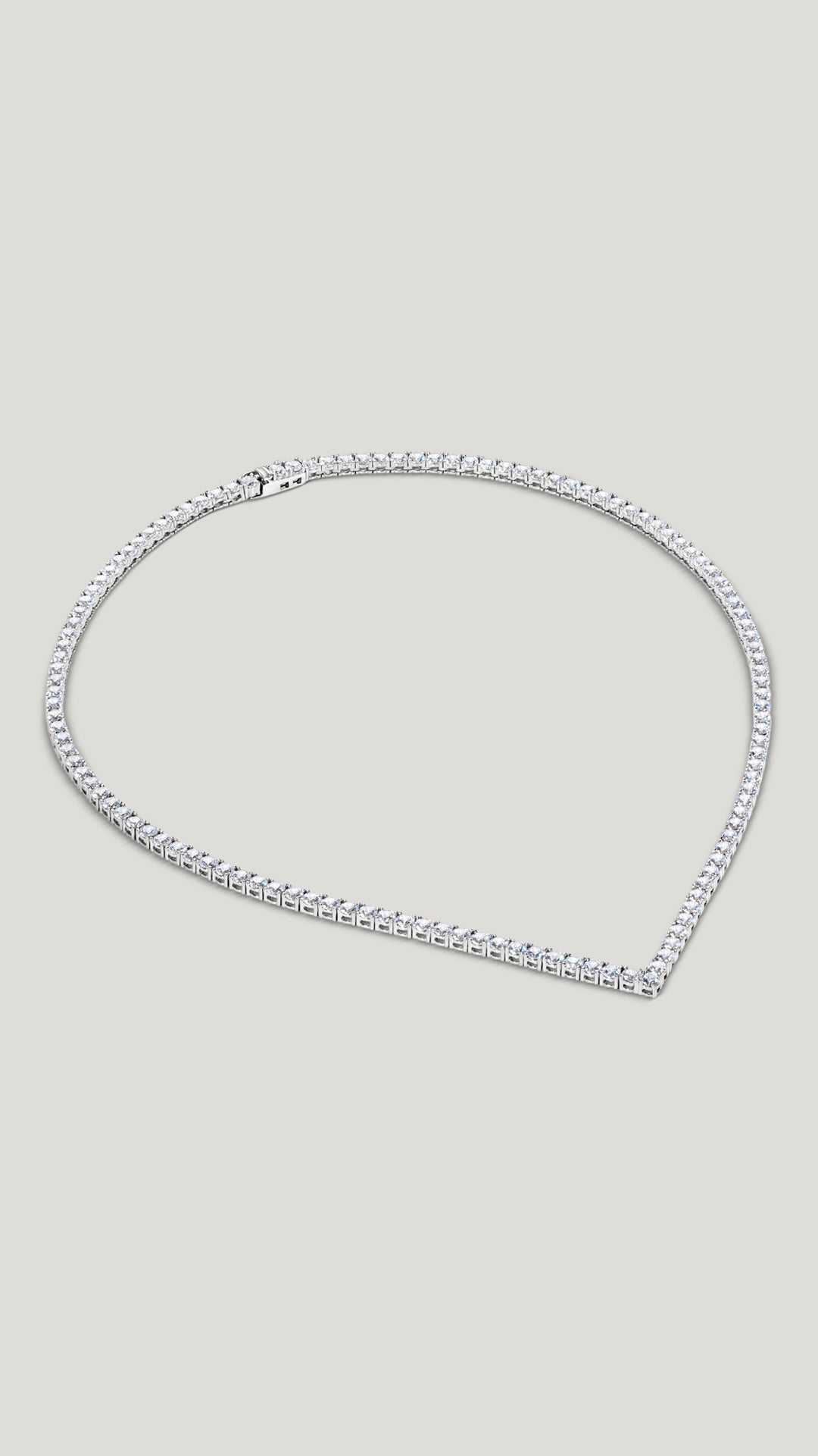Vee Line Necklace Sterling Silver