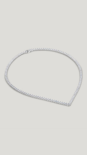 Vee Line Necklace Sterling Silver