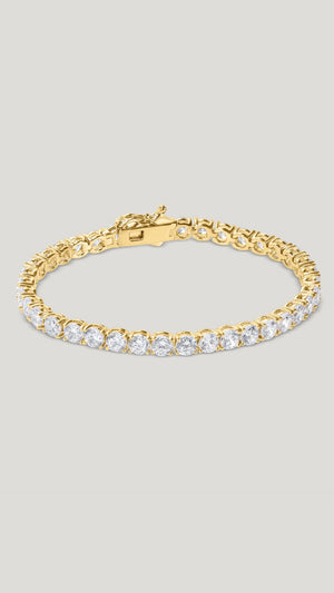Hailey Tennis Bracelet Gold Vermeil
