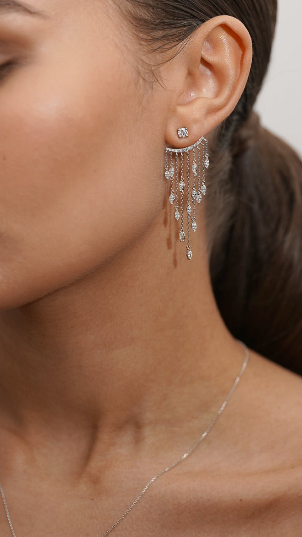 A-Lister Ear Jacket Earrings Sterling Silver