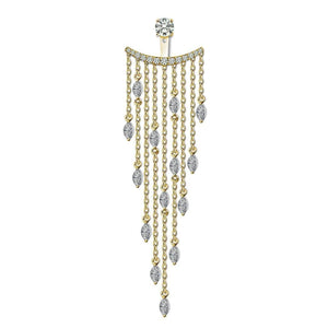 A-Lister Ear Jacket Earrings Gold Vermeil