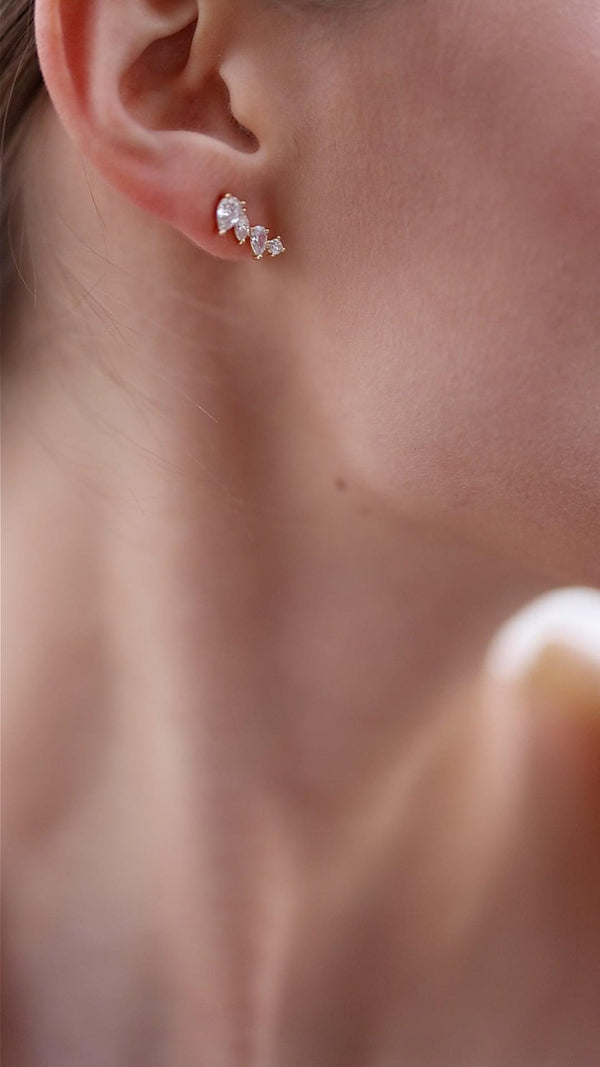 Abigail Studs Gold Vermeil