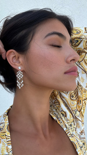 Alba Chandelier Earrings Sterling Silver