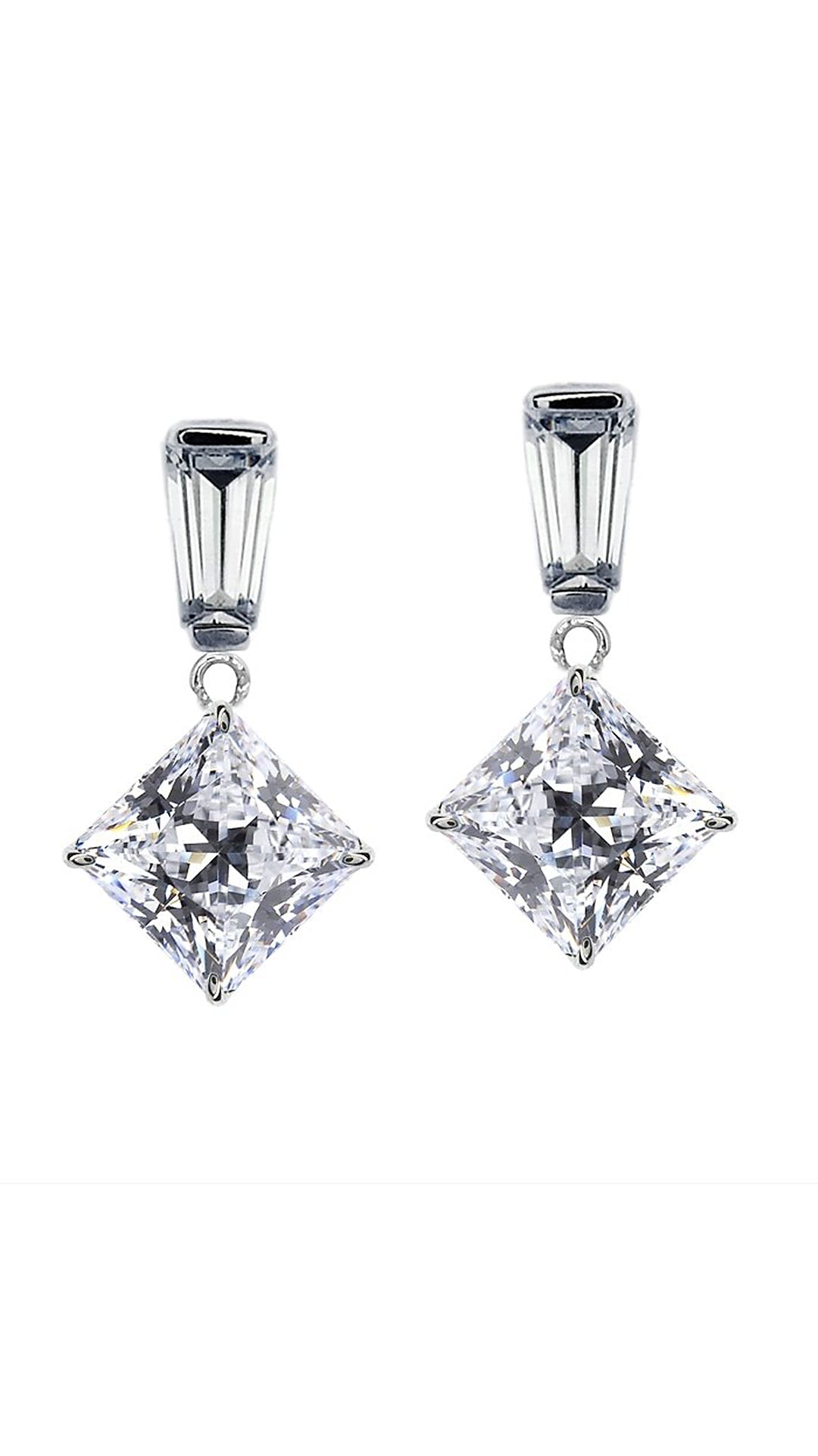 Amberley Earrings 9K White Gold