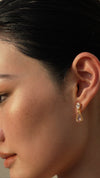 Arabella Morganite Earrings Gold Vermeil