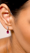 Baby Ruby Arabella Earrings Sterling Silver
