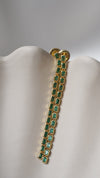 Baby Cassidy Emerald Green Earrings Gold Vermeil