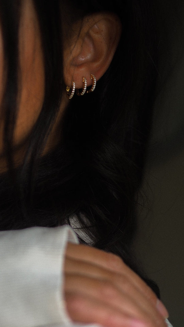Baby Hoop Earrings Gold Vermeil