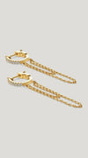 Baby Hoop Drop Earrings Gold Vermeil