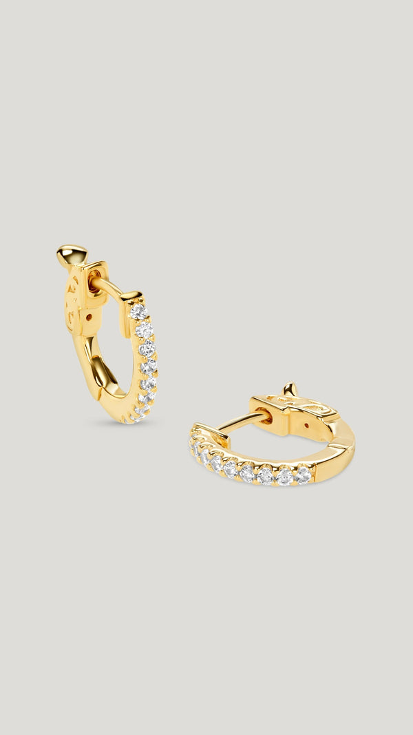 Baby Hoop Earrings Gold Vermeil
