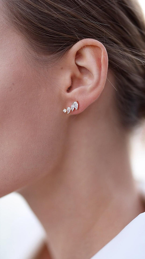 Abigail Studs Gold Vermeil