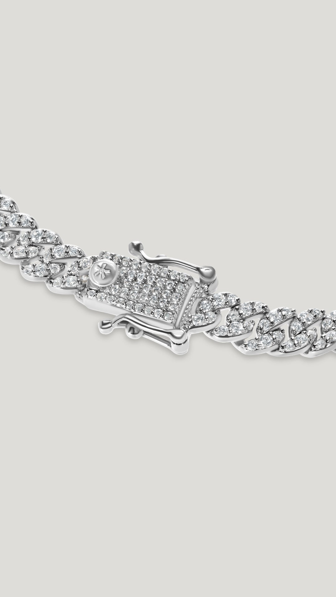 Vida Small Pave Necklace Sterling Silver