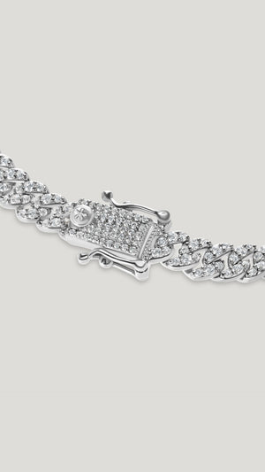 Vida Small Pave Necklace Sterling Silver
