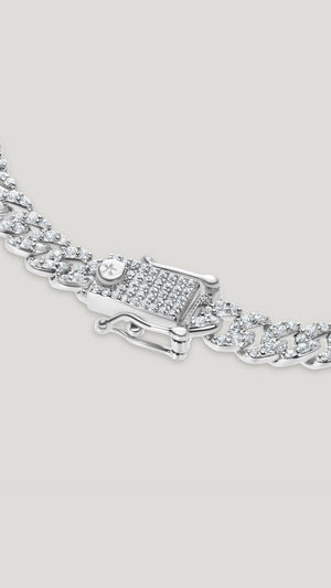 Vida Small Pave Bracelet Sterling Silver