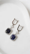 Claudia Sapphire Earrings Sterling Silver