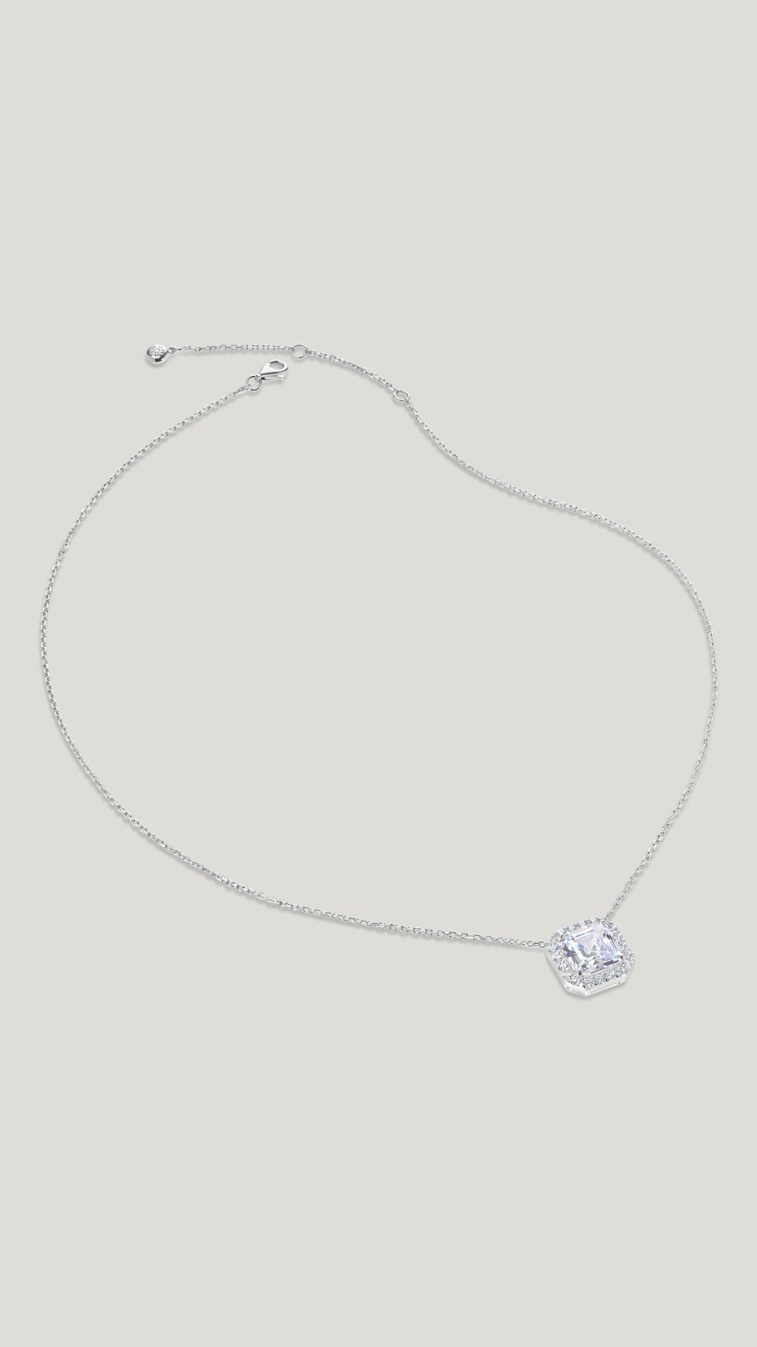 Misha Necklace White Gold Plated