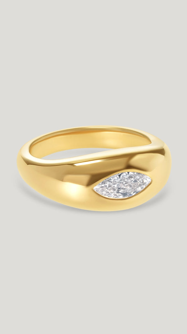 Sydney Marquise Ring Gold Vermeil