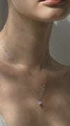Camden Pink Pendant 9K White Gold