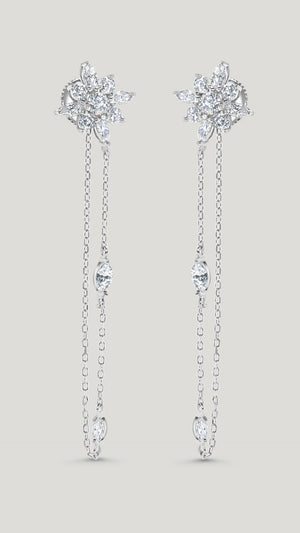 Camelia Earrings Sterling Silver