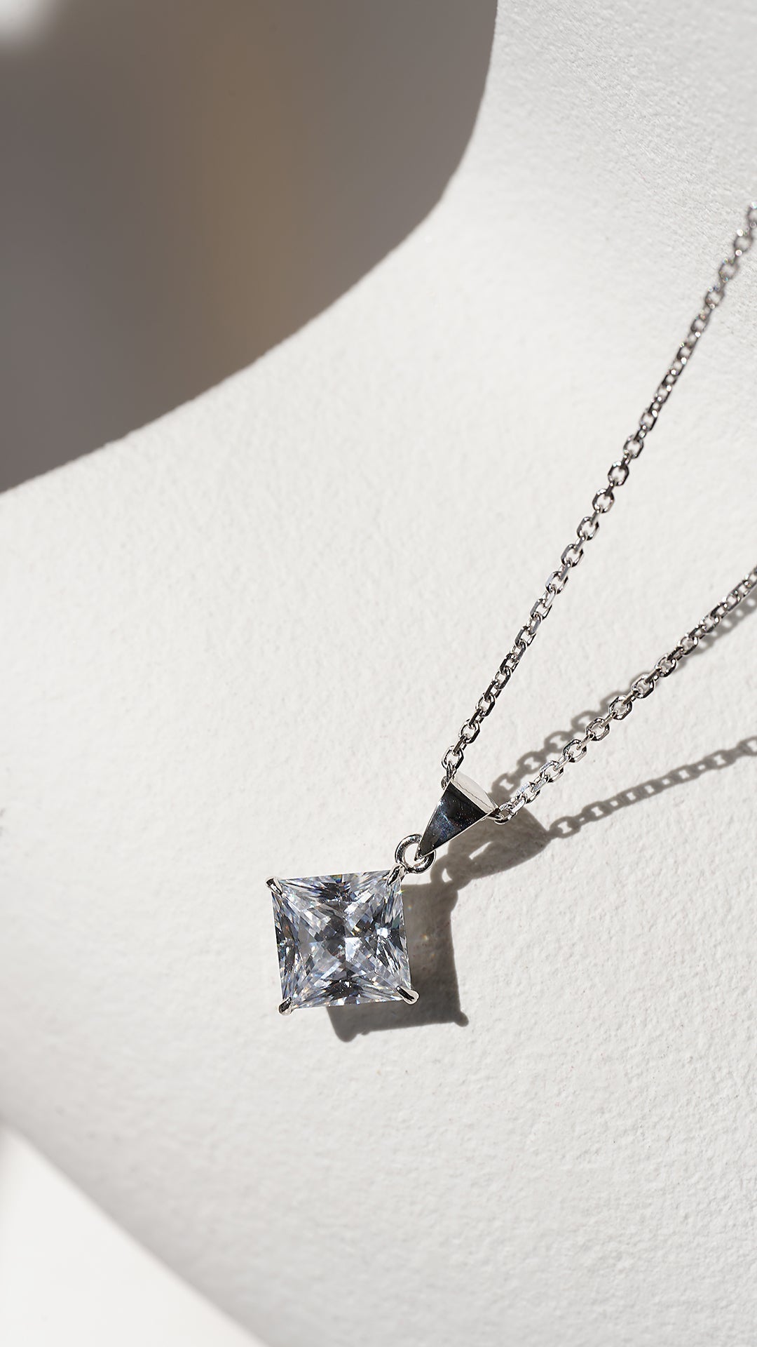 Chester Pendant Only 9K White Gold