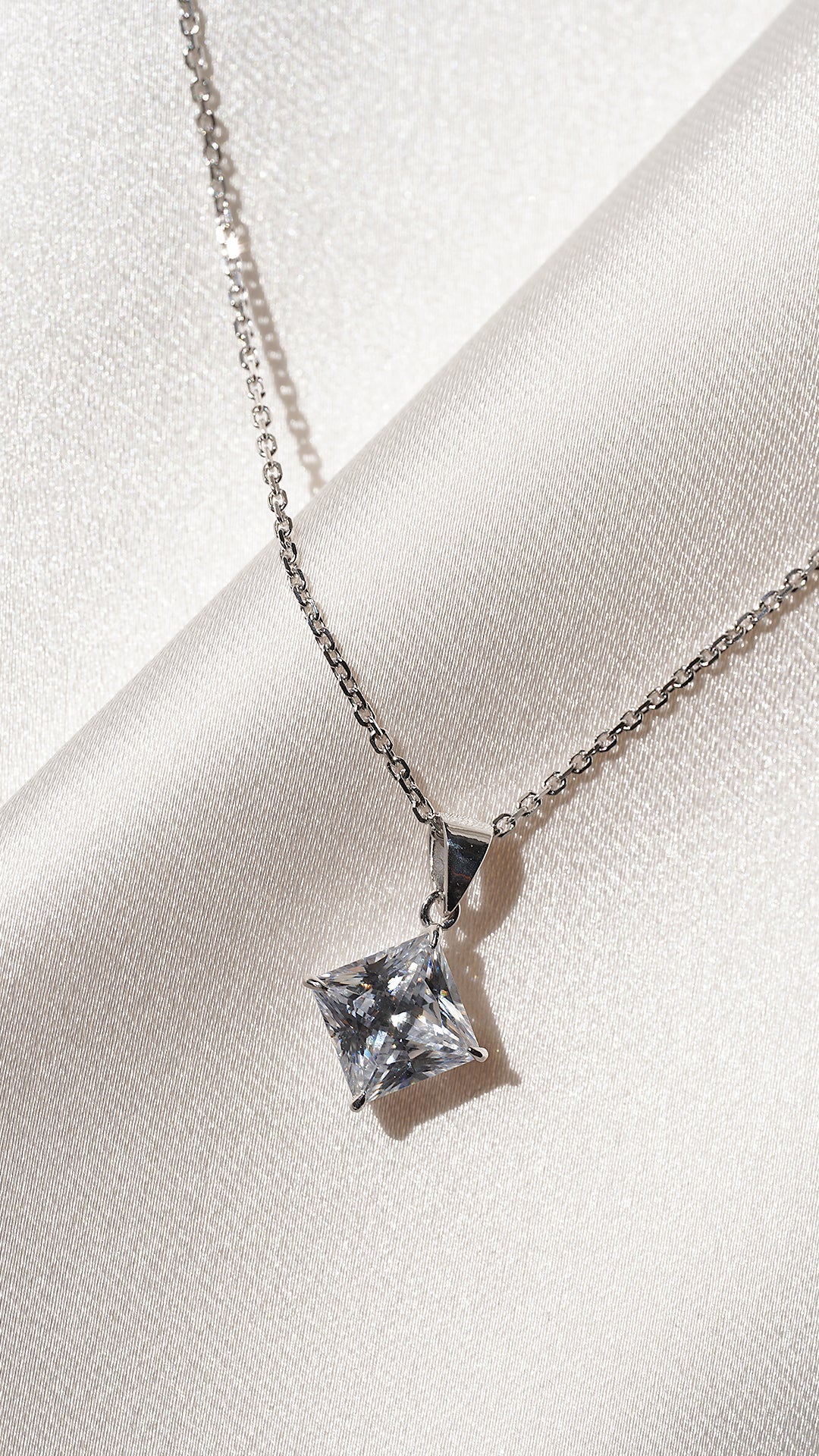 Chester Pendant Only 9K White Gold
