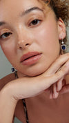 Claudia Sapphire Earrings Sterling Silver