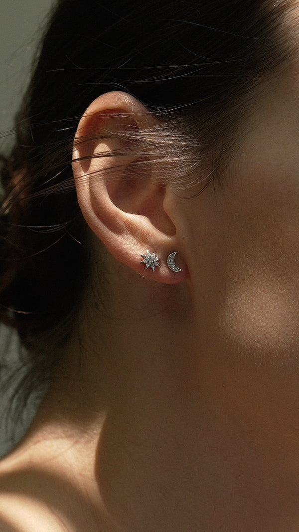 Comet Stud Earring Sterling Silver