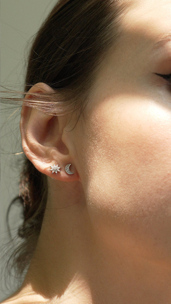 Comet Stud Earring Sterling Silver