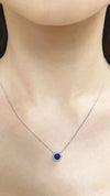 Cory Necklace 0.50ct Sapphire 18K White Gold
