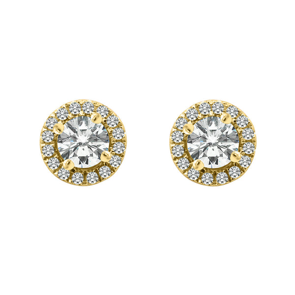Cory Studs 0.62ct 18K Yellow Gold