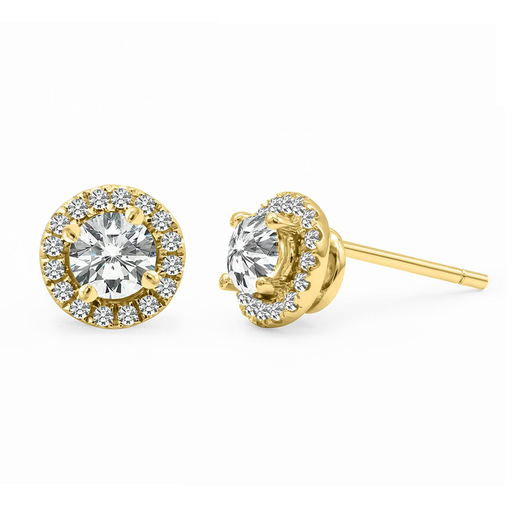 Cory Studs 0.62ct 18K Yellow Gold