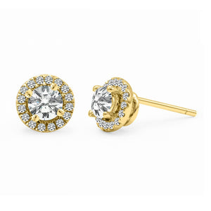 Cory Studs 0.62ct 18K Yellow Gold