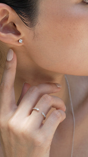 Irene Studs 18K White Gold