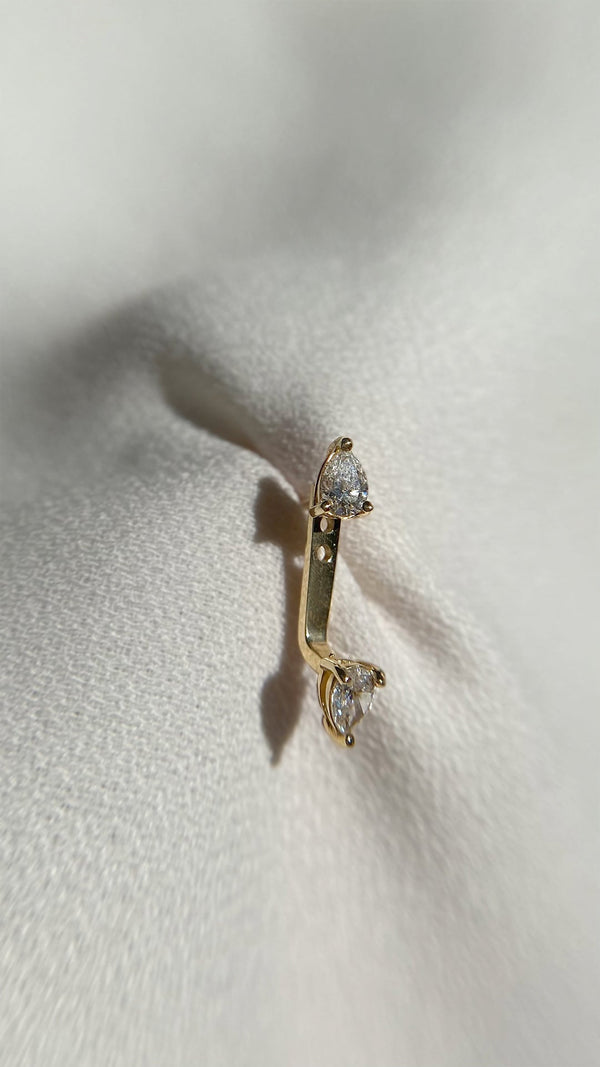 Eileen Ear Jacket Earring 9K Yellow Gold