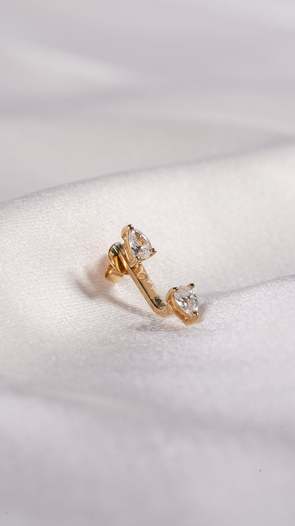Eileen Ear Jacket Earring 9K Yellow Gold