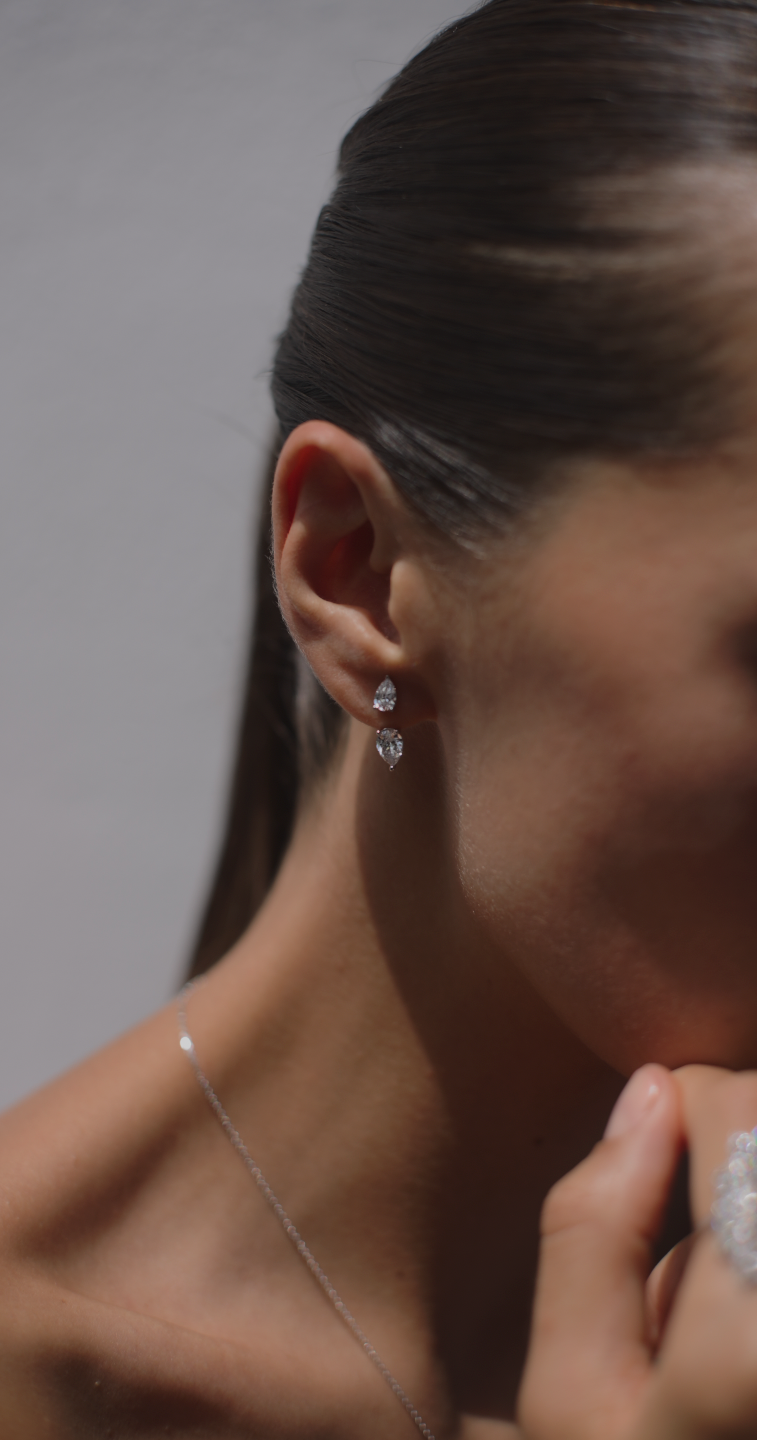 Eileen Ear Jacket Earrings Sterling Silver