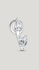 Eileen Ear Jacket Earring 9K White Gold
