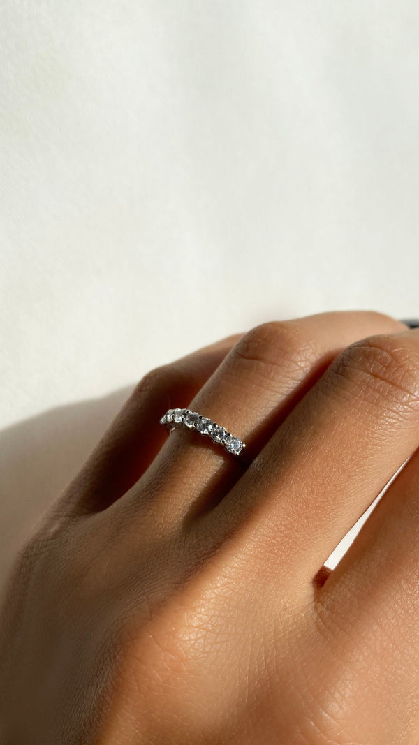 Ellis Eternity Ring 9K White Gold
