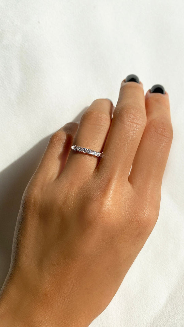Ellis Eternity Ring 9K White Gold