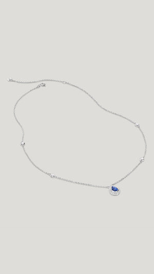 Emile Sapphire Necklace Sterling Silver