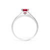 Evelyn Ring 18K White Gold Ruby