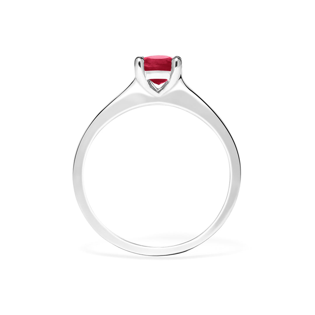 Evelyn Ring 18K White Gold Ruby