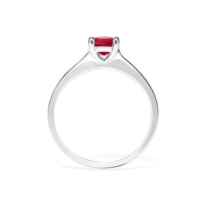 Evelyn Ring 18K White Gold Ruby