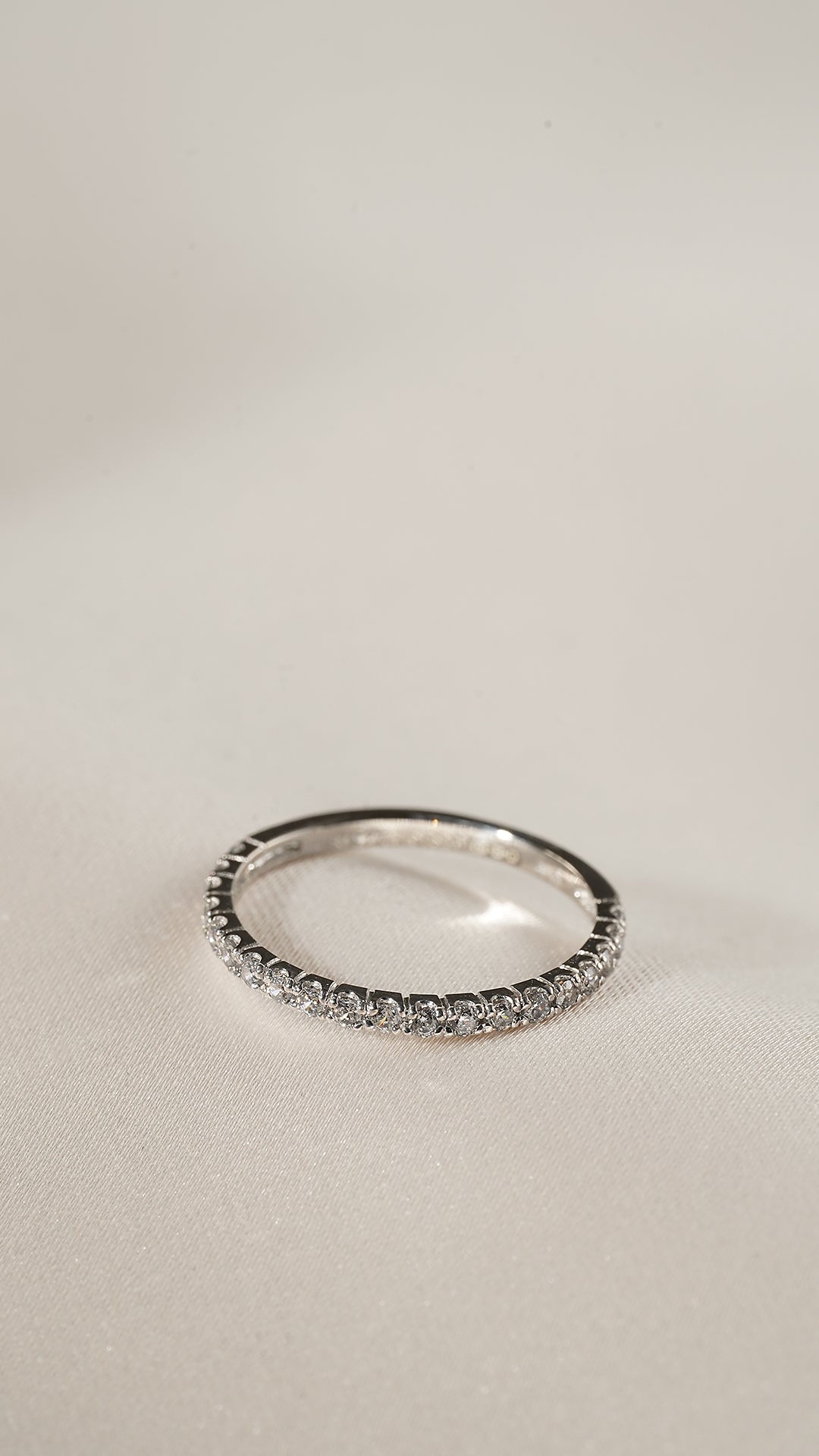Fallon Half Eternity Ring Sterling Silver