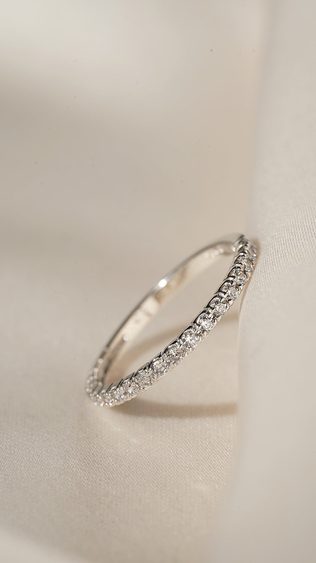 Fallon Half Eternity Ring Sterling Silver