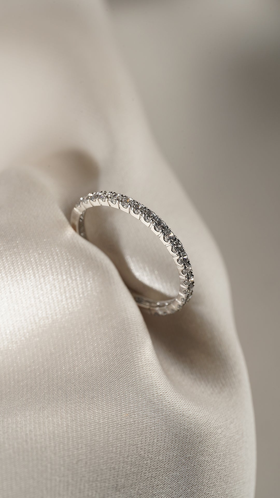 Fallon Half Eternity Ring Sterling Silver