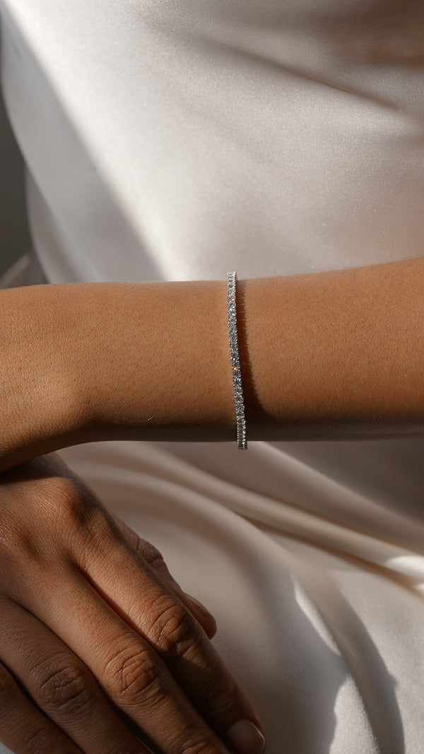 Francine Tennis Bracelet Sterling Silver